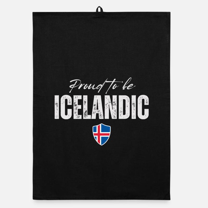 Icelandic Pride, Iceland Flag Organic dish towel