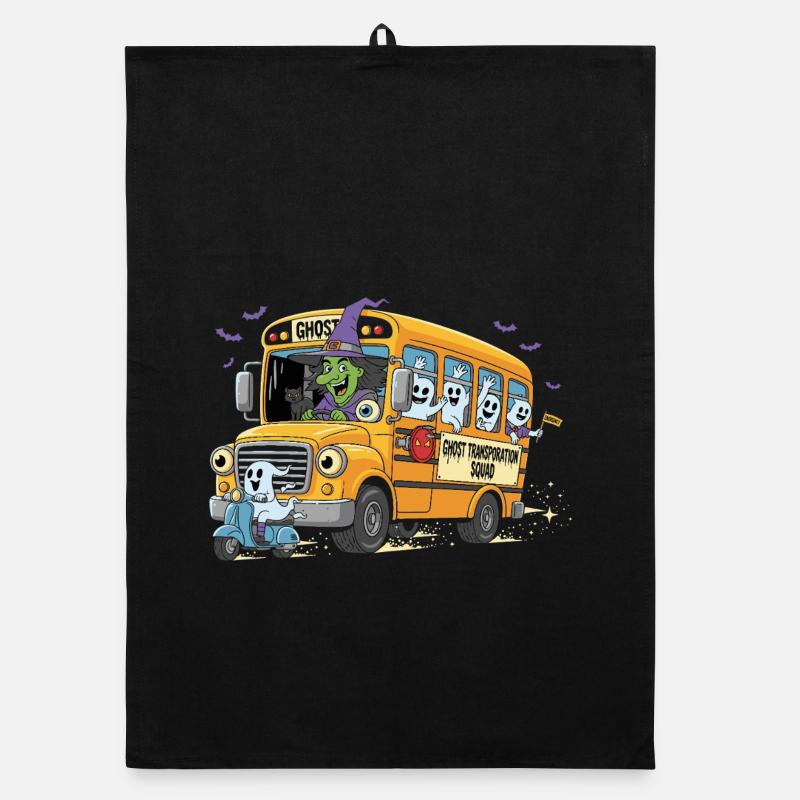 Spooky Bus Haunted Crew Torchon bio