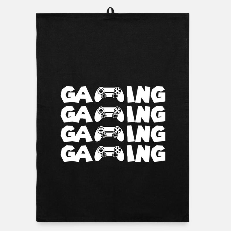 Gaming Glyphs Controller Muster Organic Geschirrtuch