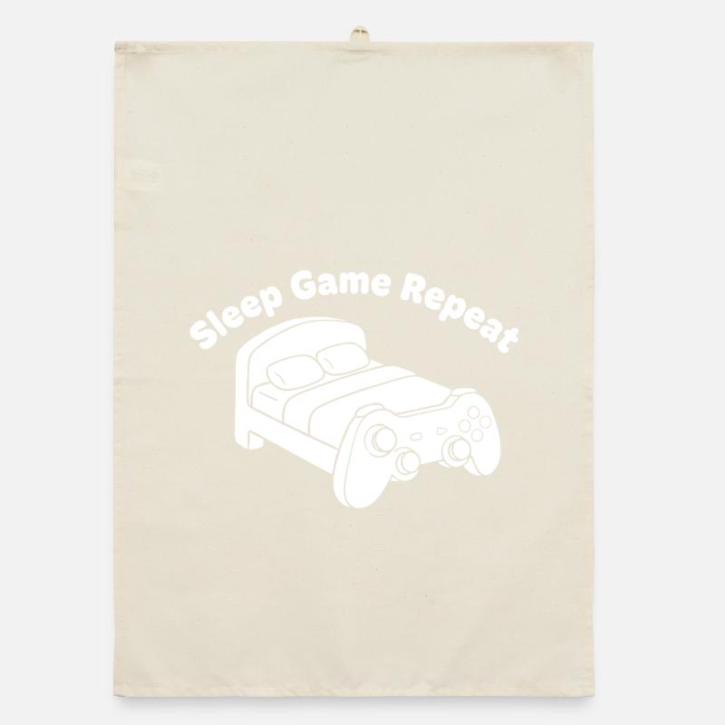 Gaming Bett Controller Design Organic Geschirrtuch