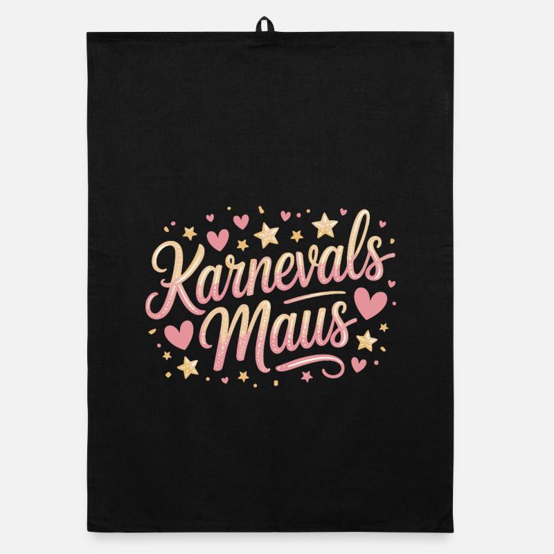 Karnevalsmaus Karneval Köln Kölner Karnevals Maus Organic Geschirrtuch