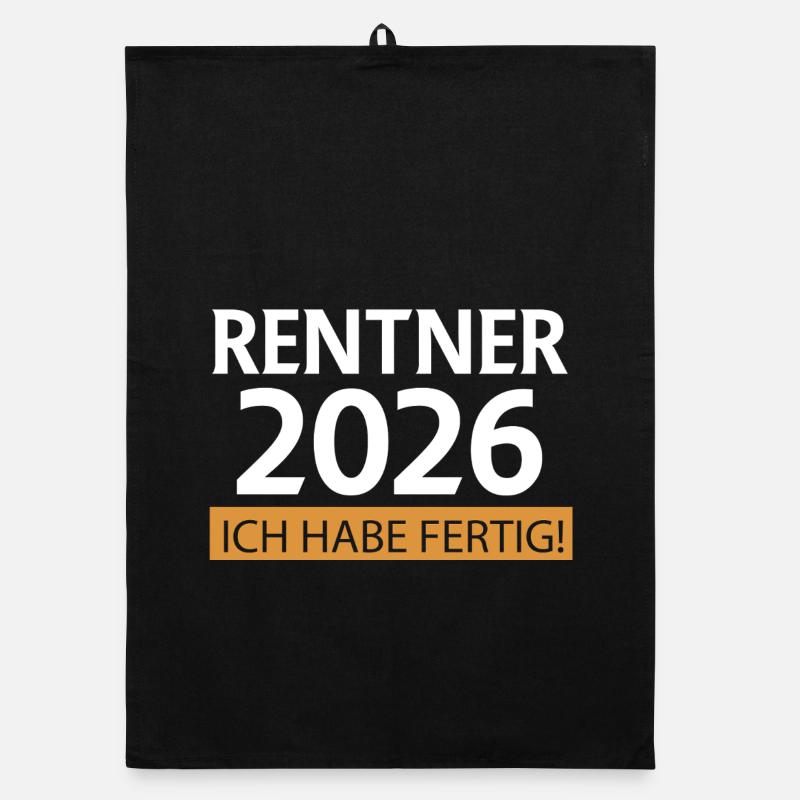 Rentner 2026 Organic Geschirrtuch