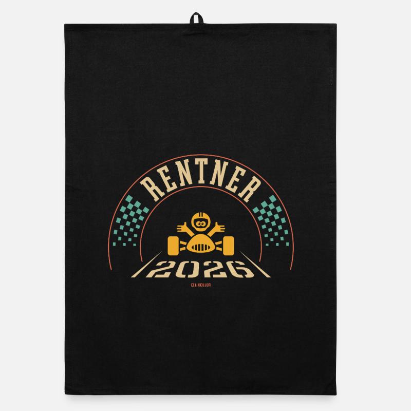 Retraités 2026 (retraite, retraite, fin / 4C) Torchon bio