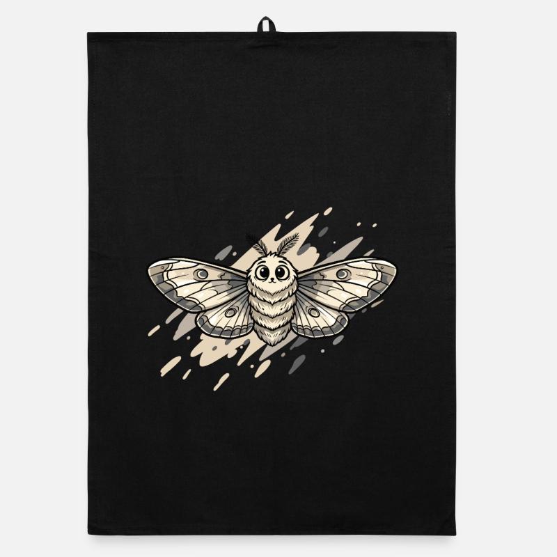 Moth Moth Illustration Organic dish towel