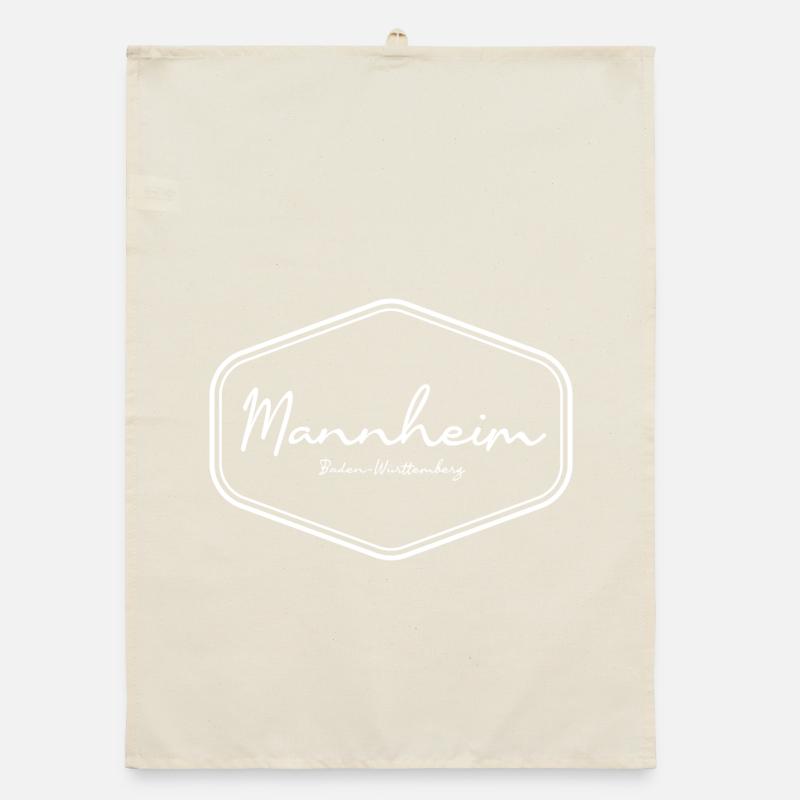 Conception de badge d’écriture manuscrite de Mannheim Torchon bio