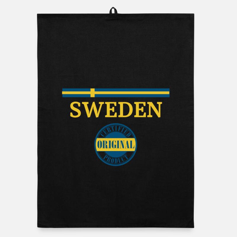 Drapeau de la Suède Torchon bio