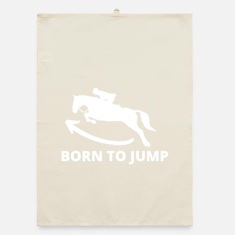 Dynamischer Springende Hengst Organic Geschirrtuch