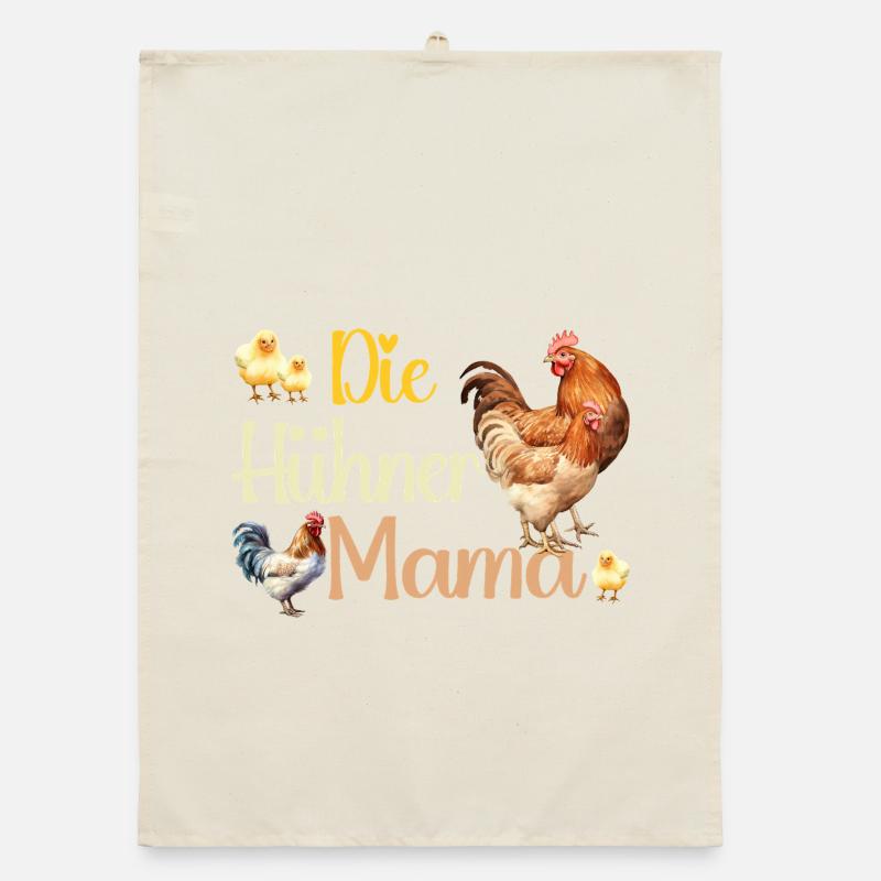 Die Hühner Mama Muttertag Mutterschaft Mama Organic Geschirrtuch