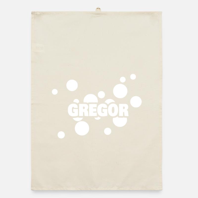 First name Gregor Organic dish towel