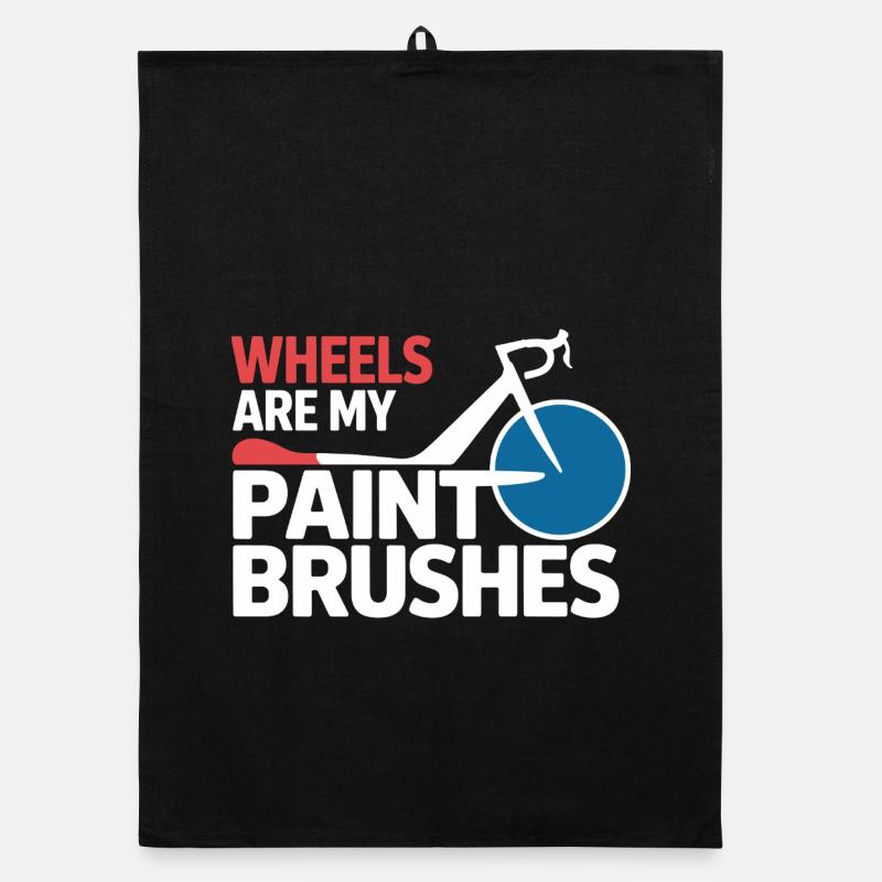 Professional Bicycle Acrobatics Performance Art  Organic dish towel