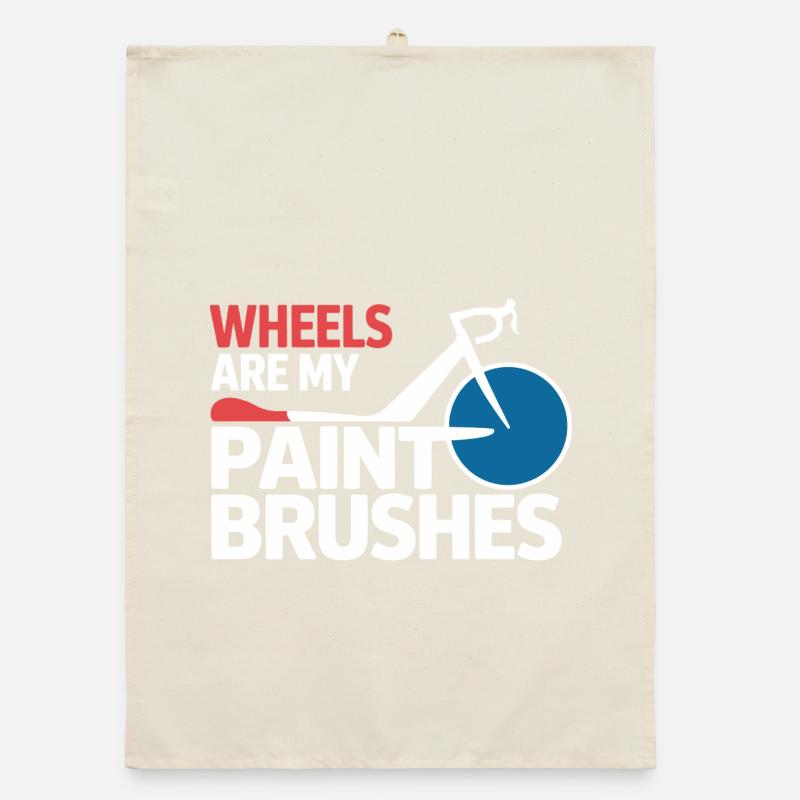 Professional Bicycle Acrobatics Performance Art  Organic dish towel