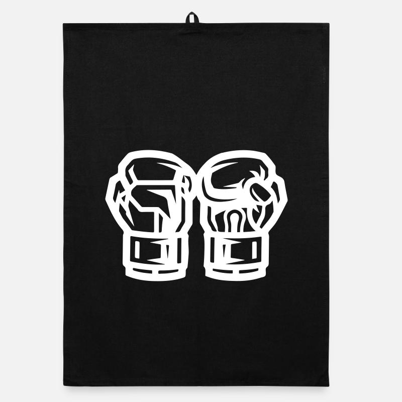 Symbole des gants de boxe Boxe Torchon bio