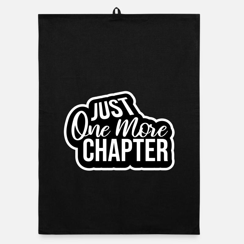 Just One More Chapter Lustig Bücherwurm Lesen Cool Organic Geschirrtuch