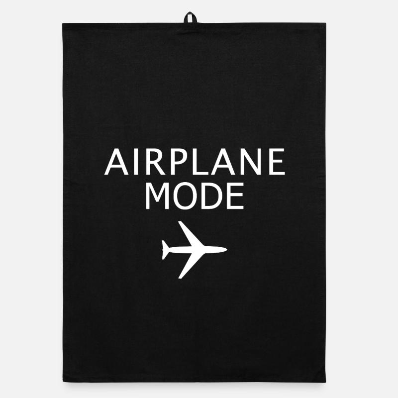 Mode avion Mode Vol activé Art d’aviation Torchon bio