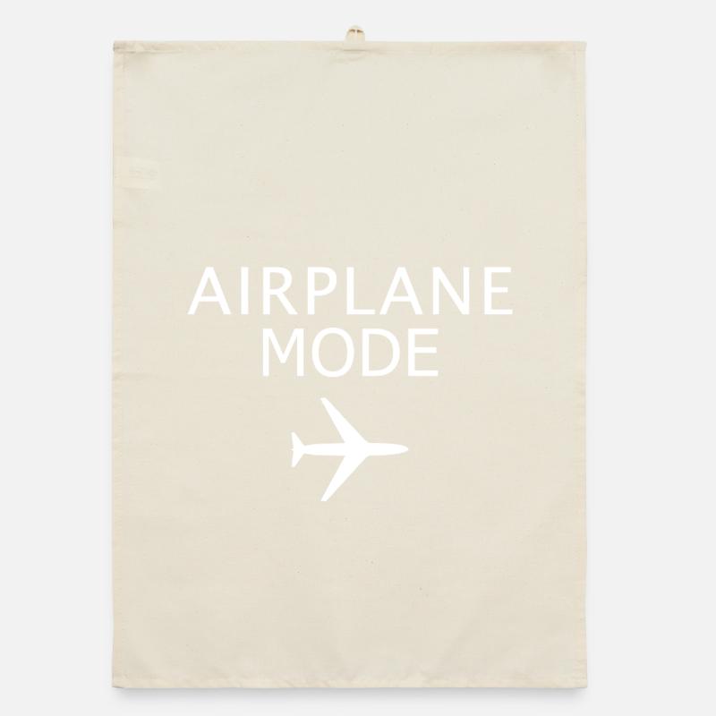 Airplane Mode Activated Flight Mode Aviation Art Organic dish towel