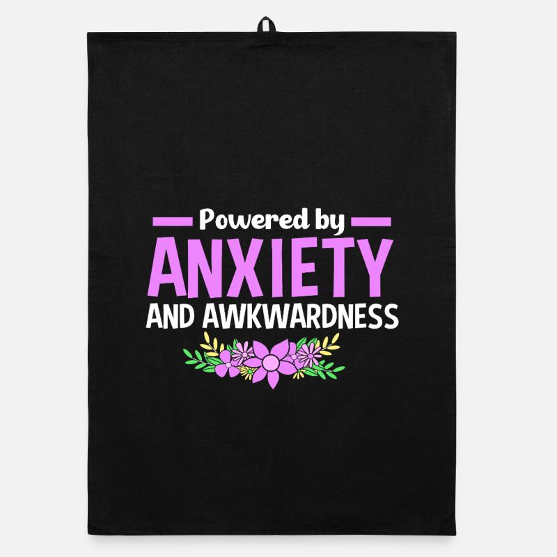 Anxiété Anxieuse Anxieuse Introvertie effrayée Torchon bio