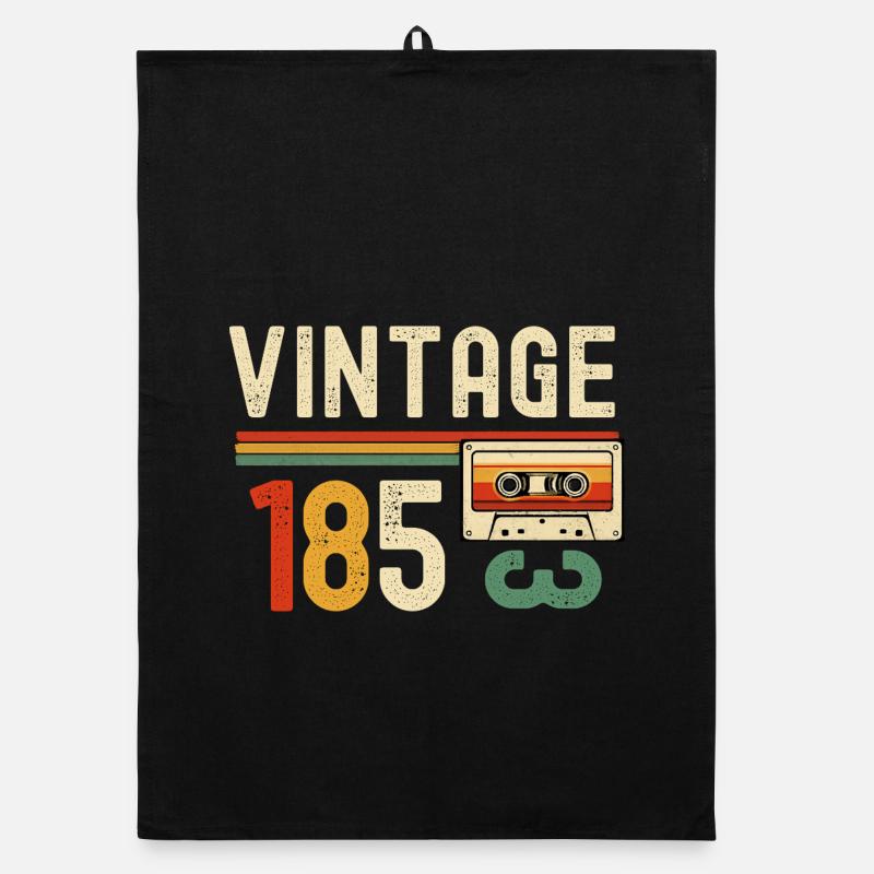 Vintage 85 Cassette Retro Organic dish towel