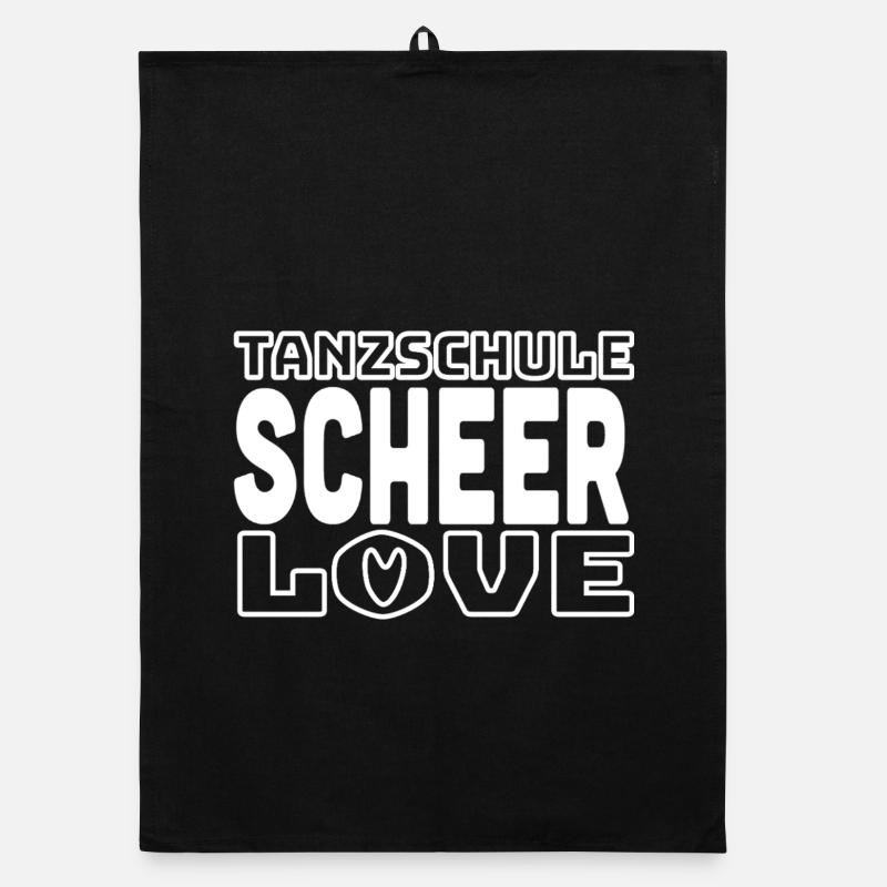 SCHEER Love 2026 - white Organic Geschirrtuch