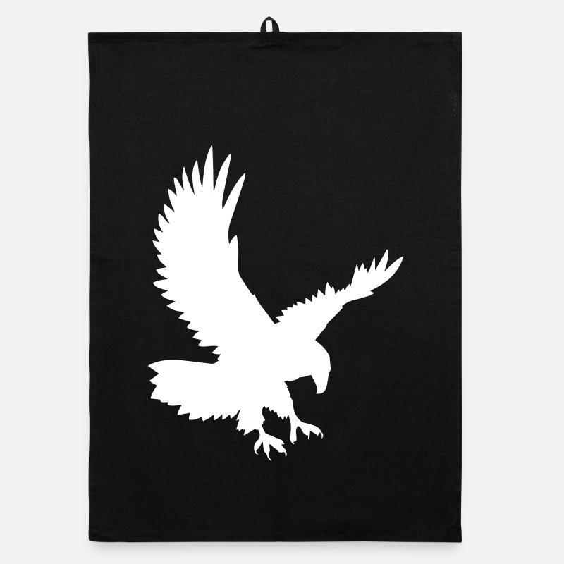 Eagles on the attack Organic dish towel