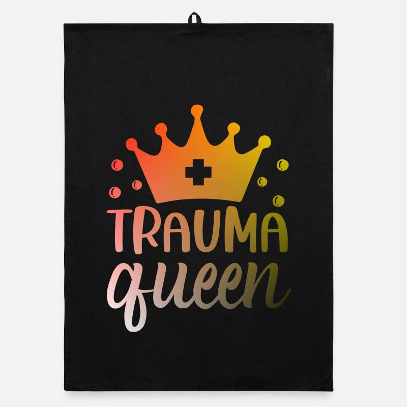 Trauma Queen Krankenschwester Organic Geschirrtuch