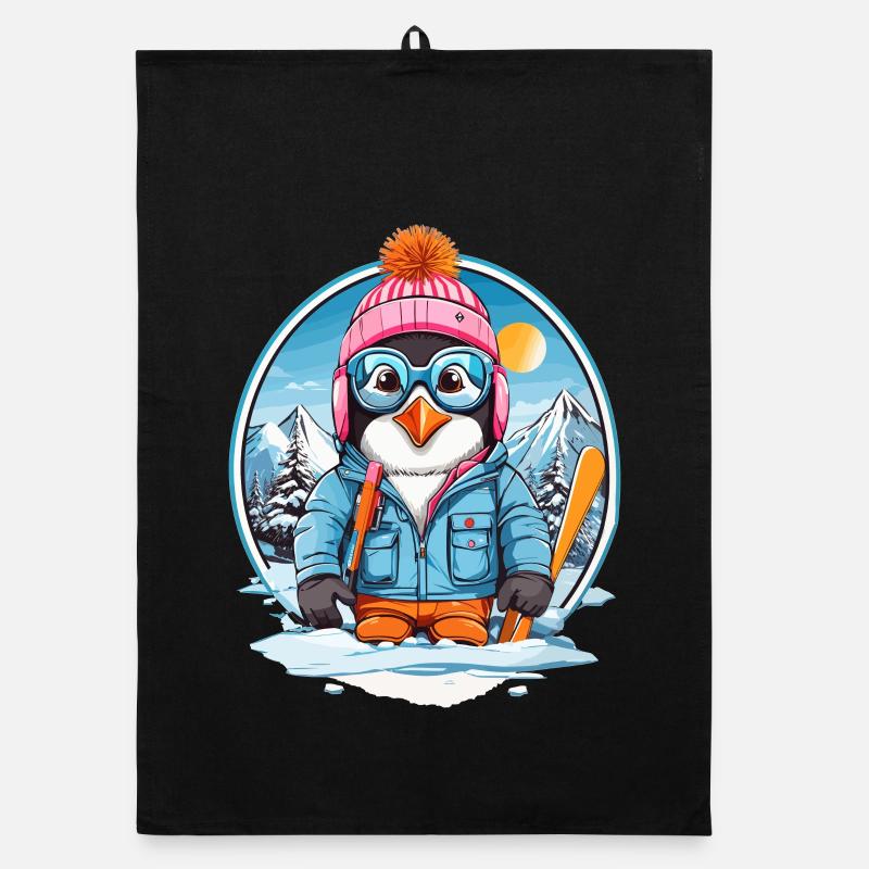 Pingouin mignon Torchon bio