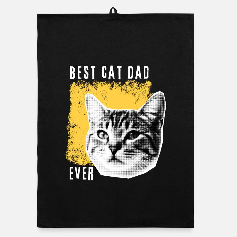 Premium Best Cat Dad Evere Organic dish towel