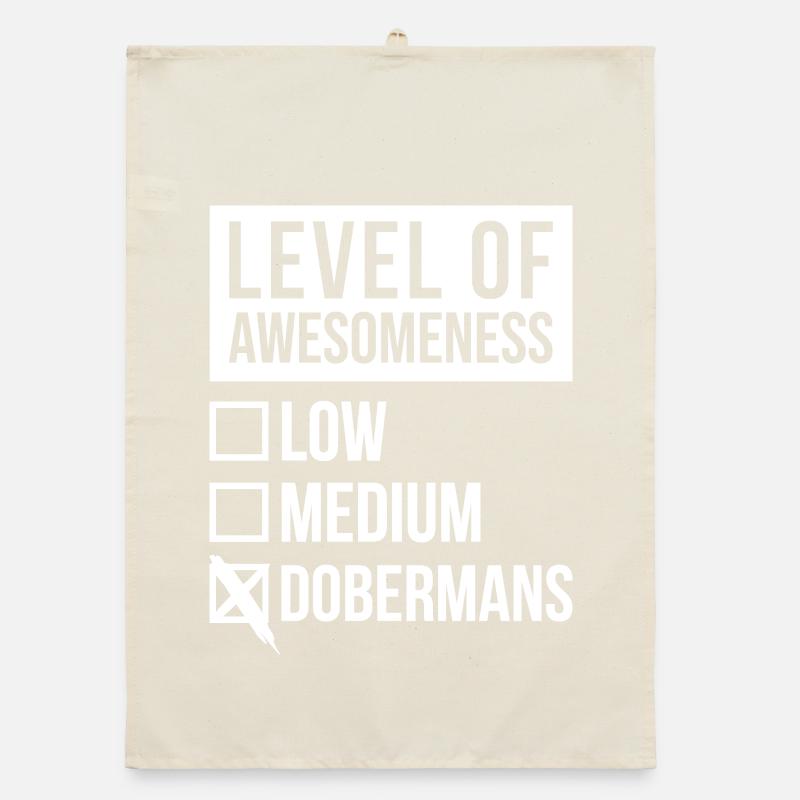 Dobermann Dobermann Dobermann Organic Geschirrtuch