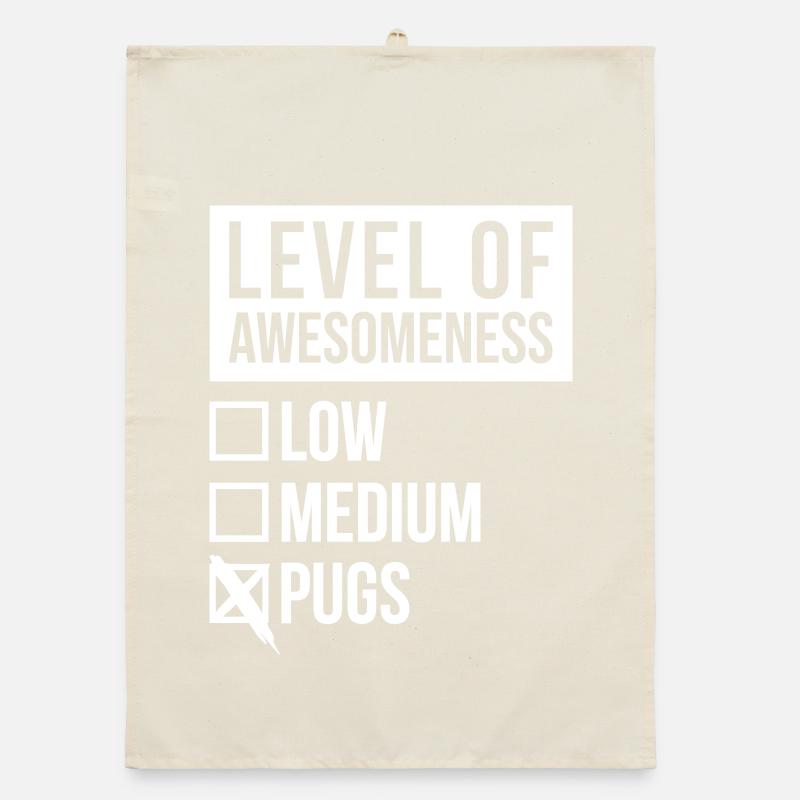 Mops Mops Mops Organic Geschirrtuch