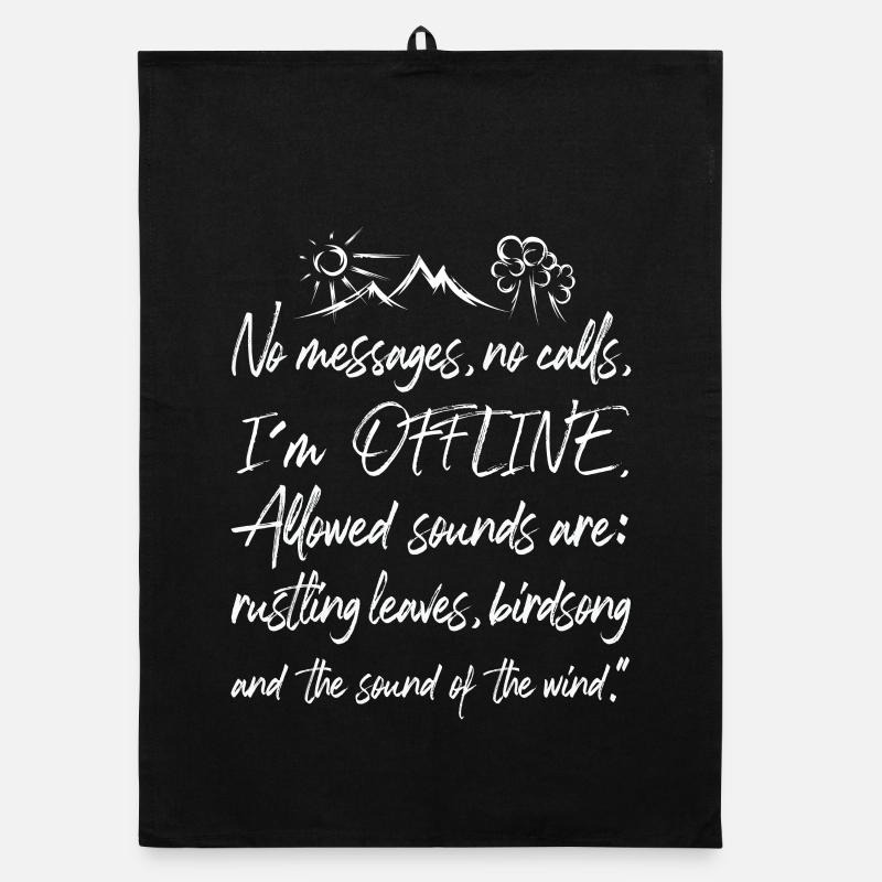 Offline Nature Graffiti Time Out Forest Tree Mountain Text Organic dish towel