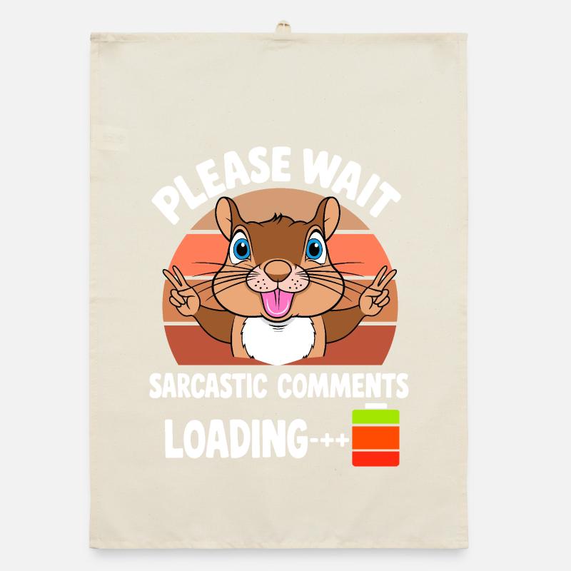 Drôles d’écureuils Torchon bio