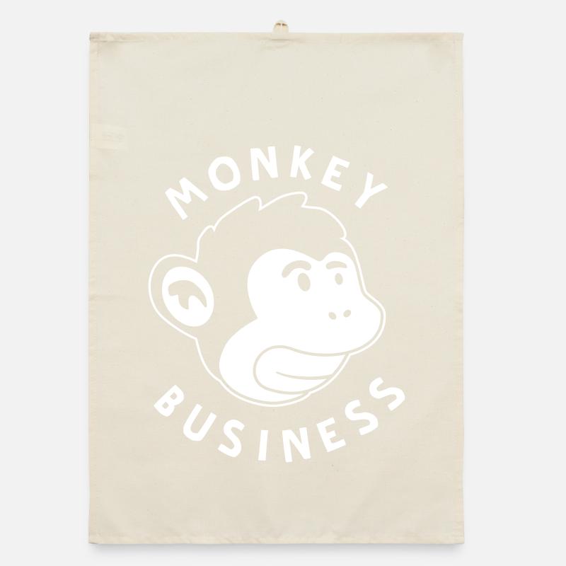 Monkey Business – Jungle de graffitis forts de singe Torchon bio