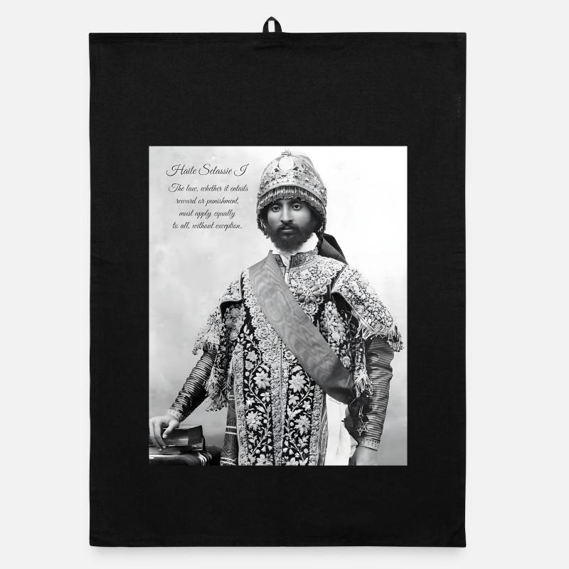 Haile Selassie I Jah Rastafari Rasta Reggae Roots  Organic Geschirrtuch
