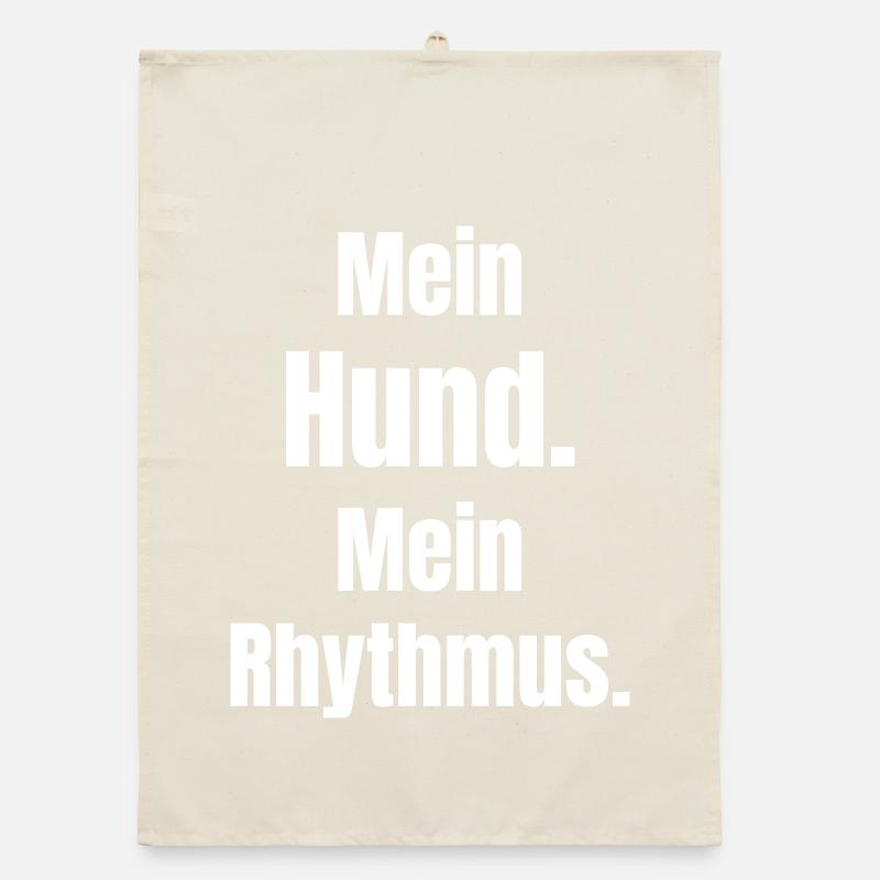 Mon chien Mon rythme Torchon bio