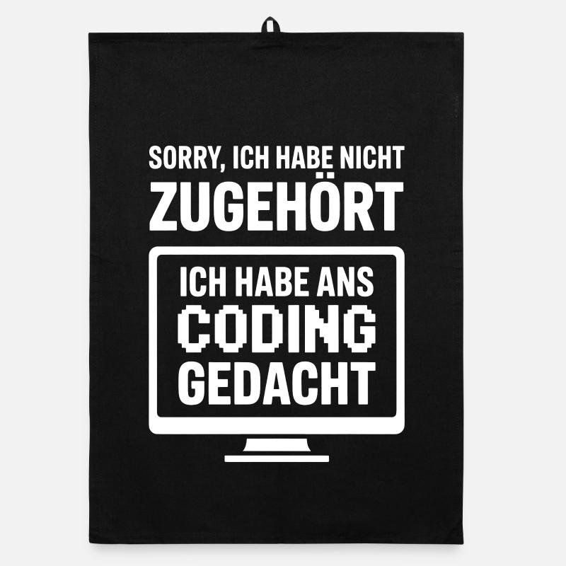 Coding Gedacht statt Zugehört Organic Geschirrtuch
