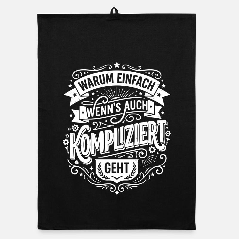 Warum einfach wenn es kompliziert geht Organic Geschirrtuch