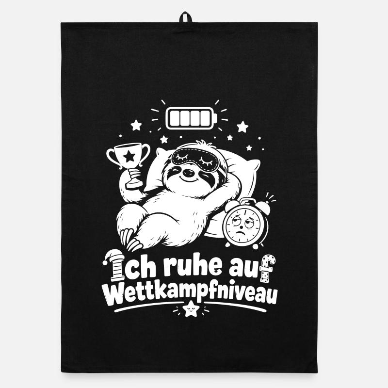 Ich ruhe auf Wettkampfniveau Organic Geschirrtuch