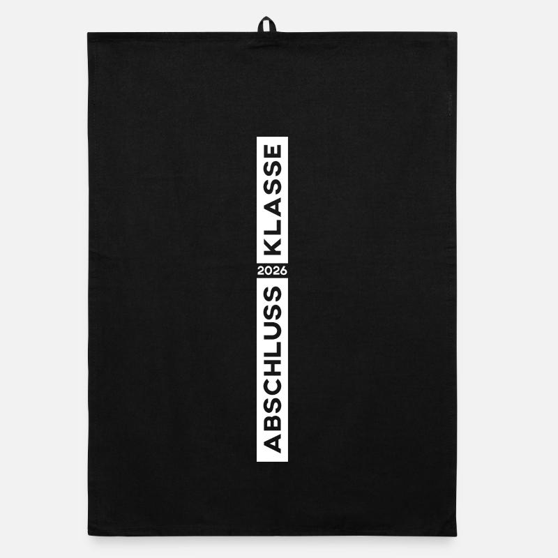 Graduating Class of 2026 Colour White Organic dish towel