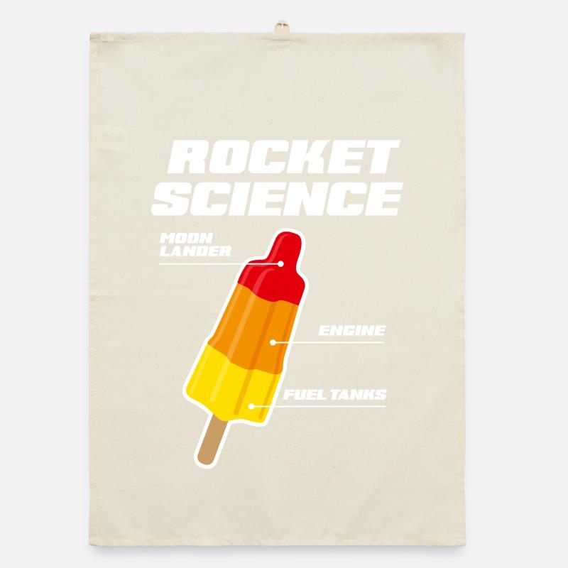 Rocket science popsicle rocket science pop art Organic dish towel