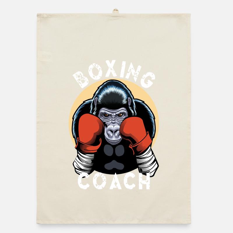 Boxtrainer - Gorilla Boxer Organic Geschirrtuch
