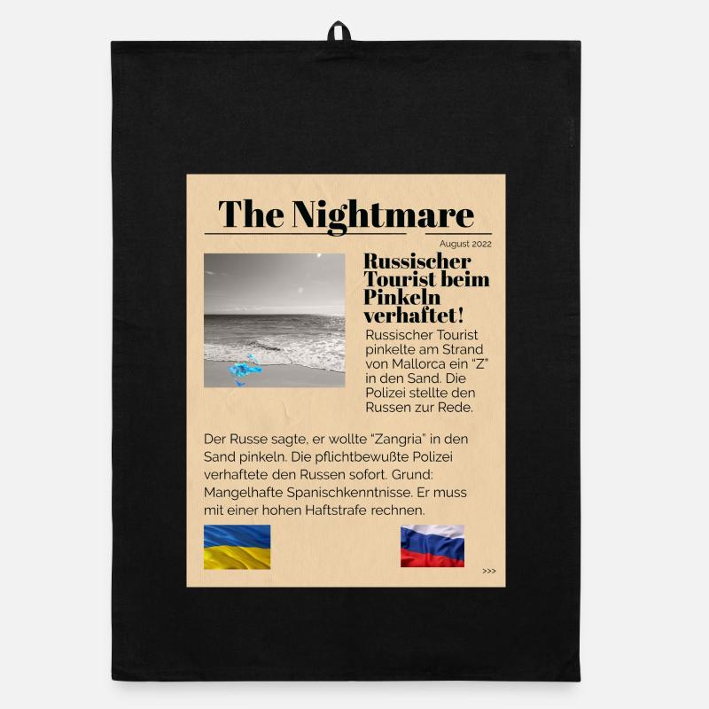 The Nightmare 2 Ironic Organic dish towel