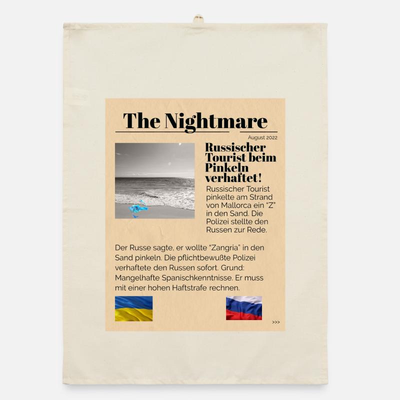 The Nightmare 2 Ironisch Organic Geschirrtuch