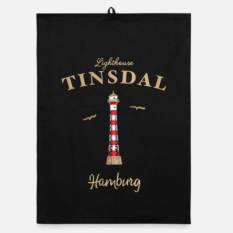 Phare de Hambourg Linsdal, Allemagne Torchon bio