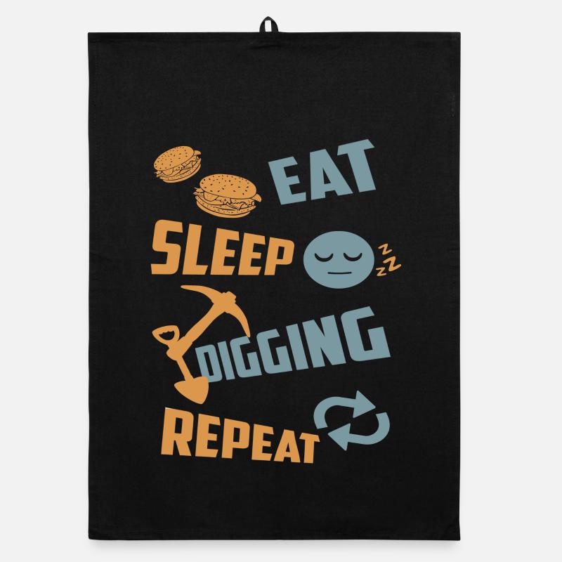 Eating, sleeping, digging, repeating Organic dish towel