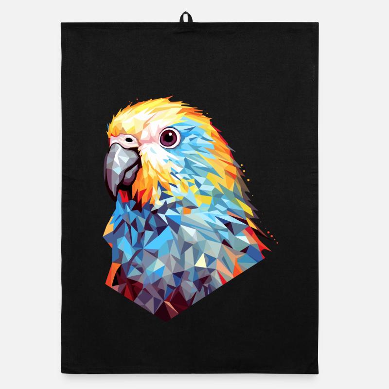 Budgie Polygon Bird Budgies Organic dish towel