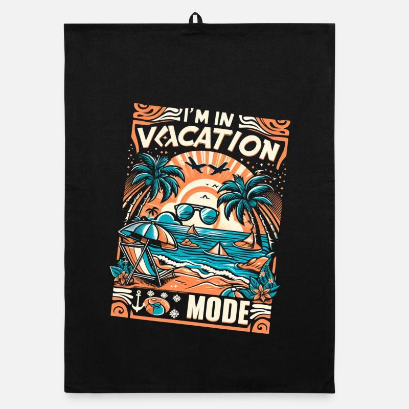 Ich bin im vacation Urlaubsmodus - nicht stören Organic Geschirrtuch