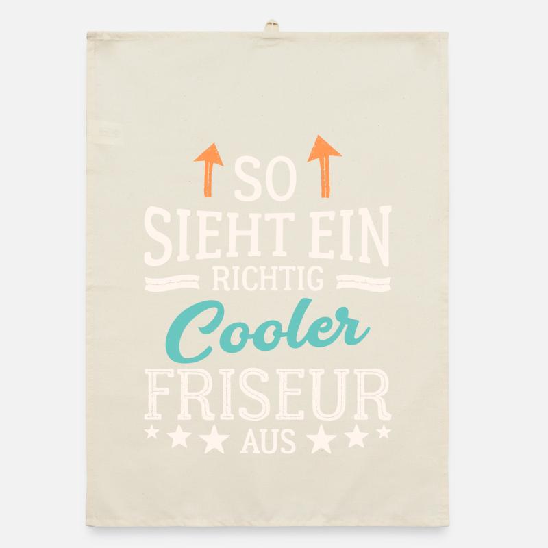 So sieht ein richtig cooler Friseur aus Coiffeur Organic Geschirrtuch