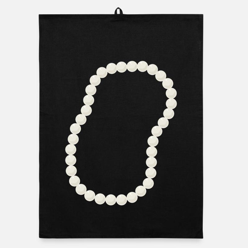 Conception élégante de collier de perles de perles Torchon bio