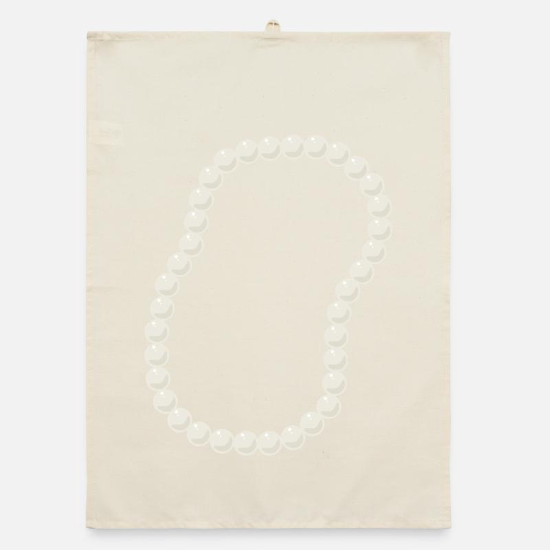 Conception élégante de collier de perles de perles Torchon bio