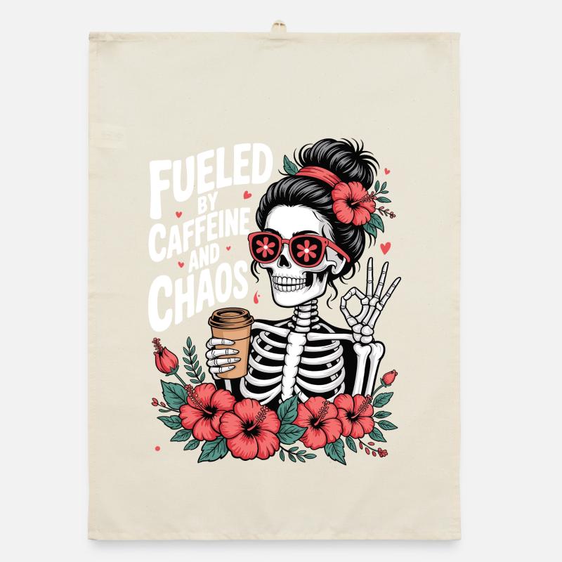 Mutter Koffein Mutter Skelett Kaffee Organic Geschirrtuch