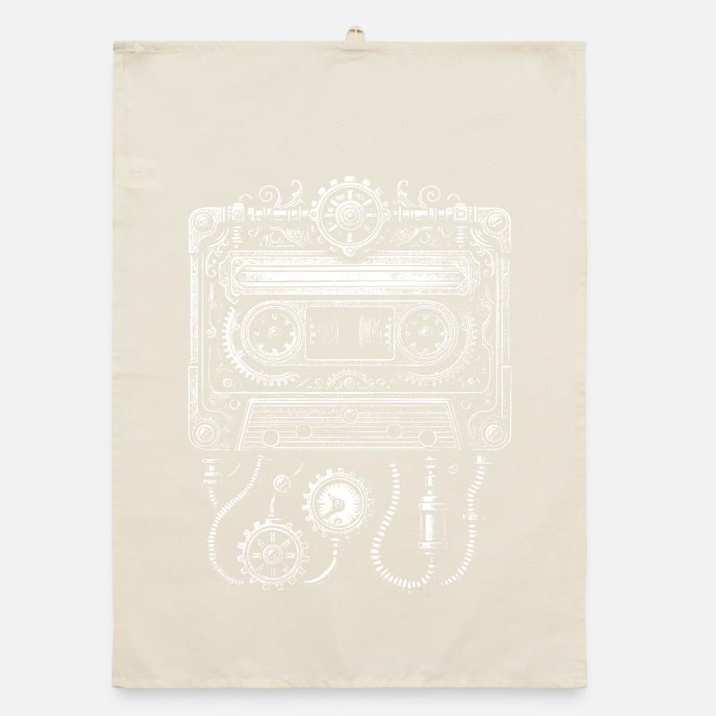 Steampunk Cassette Clockwork Torchon bio